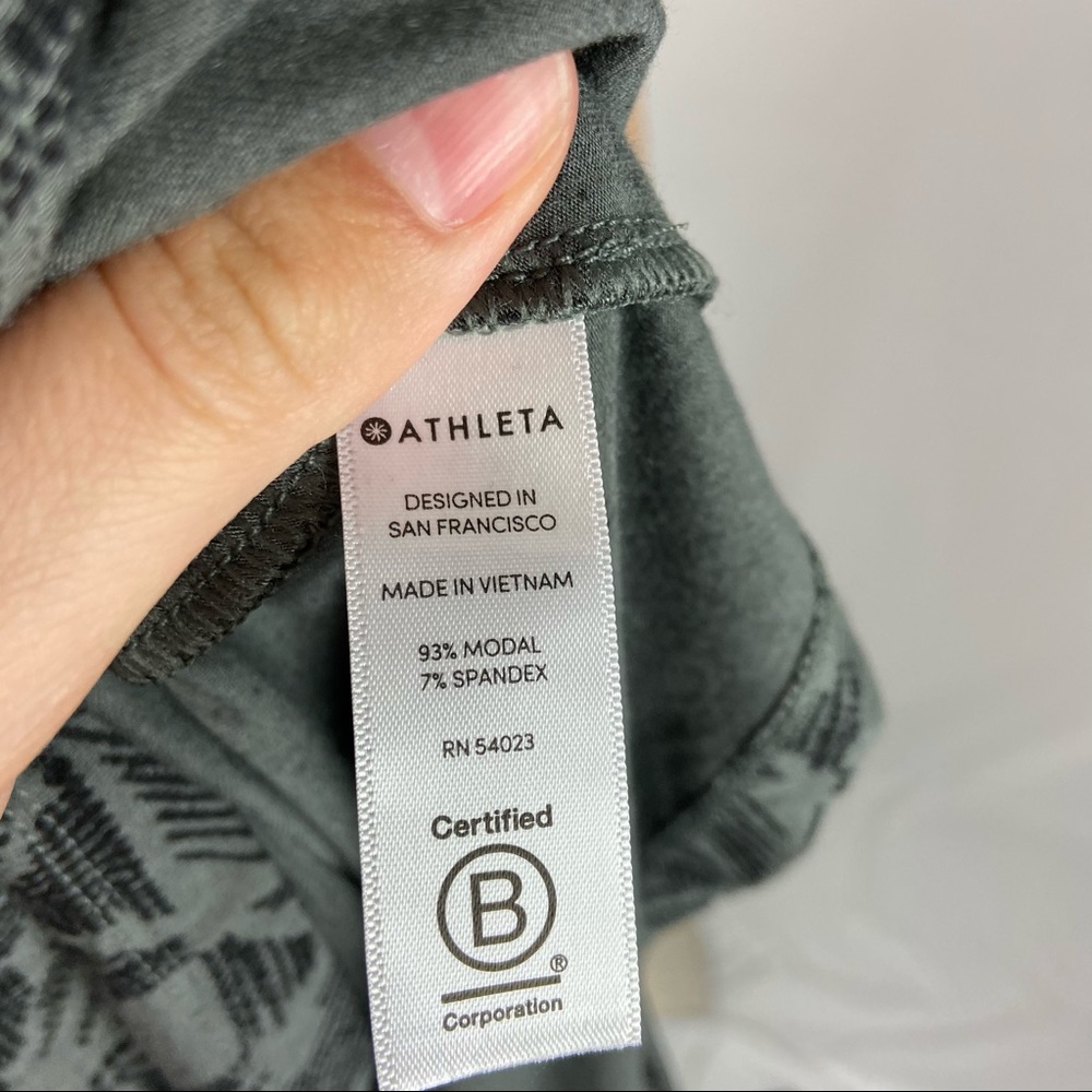 Athleta Gray Black Sleeveless Tank Dress - Picture 5 of 6